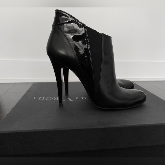Designer Shoes | Leather Booties | Size 7 | Made in Italy | VITTORIO VIRGILI - Picture 3 of 8